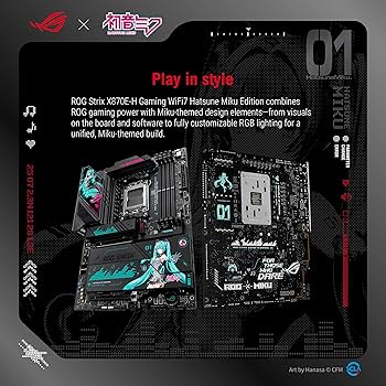 Amazon.com: ASUS ROG Strix X870E-H Gaming WIFI7 Hatsune Miku