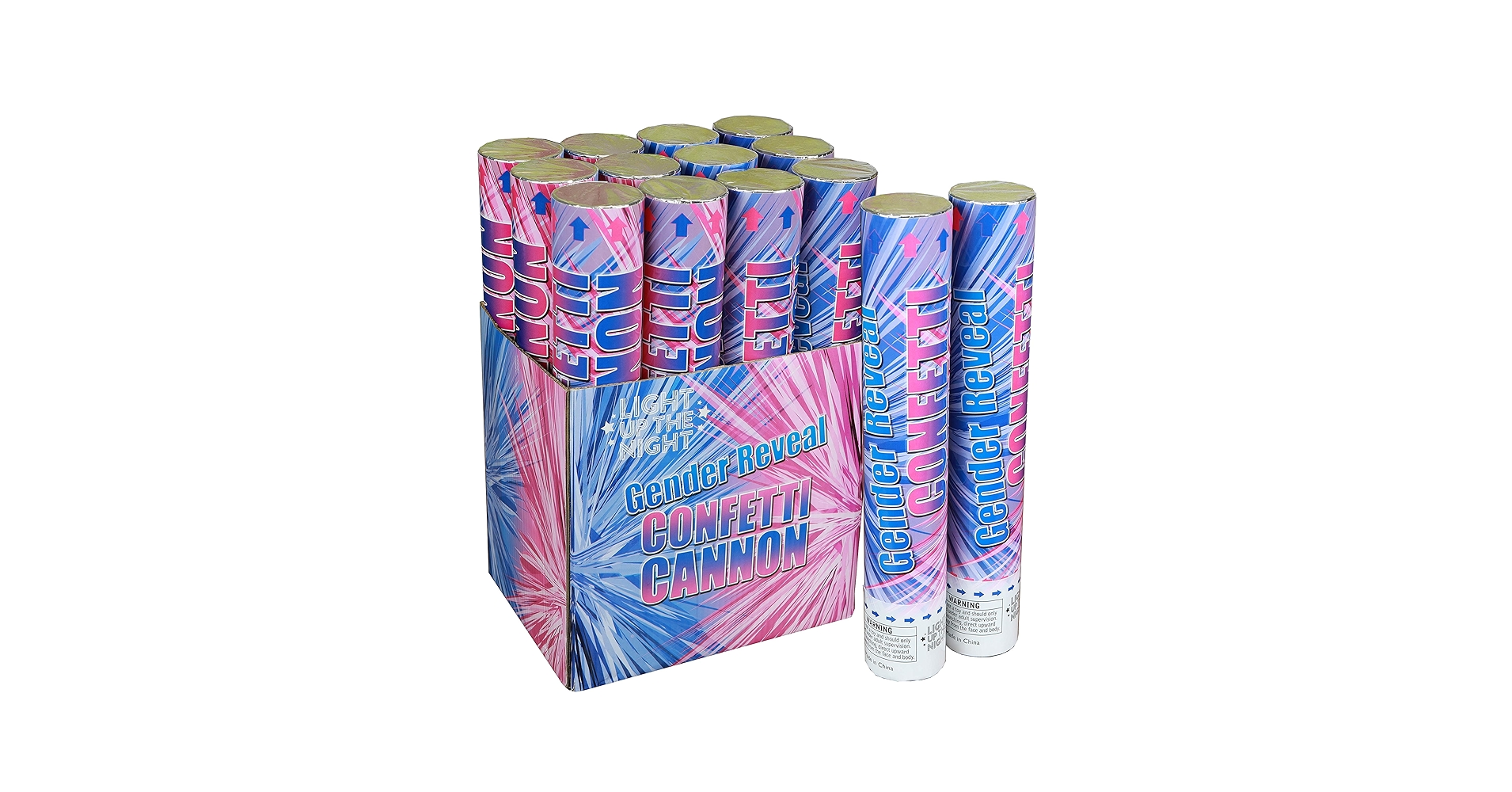 Amazon.com: Gender Reveal Confetti Cannon It's A Girl - 6