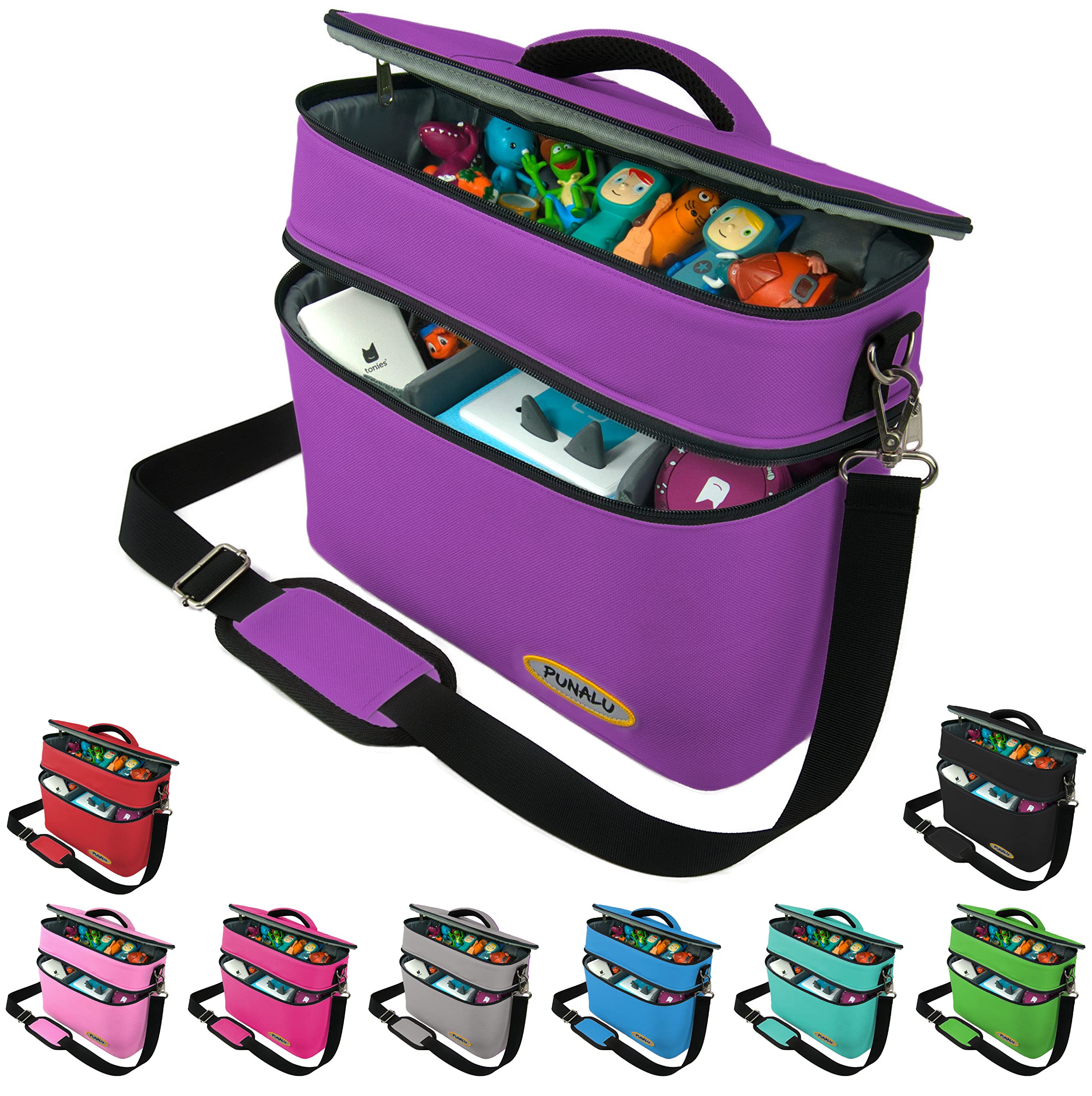PUNALU Toniebox Tasche XL für Toniebox 1 & 2, Lila