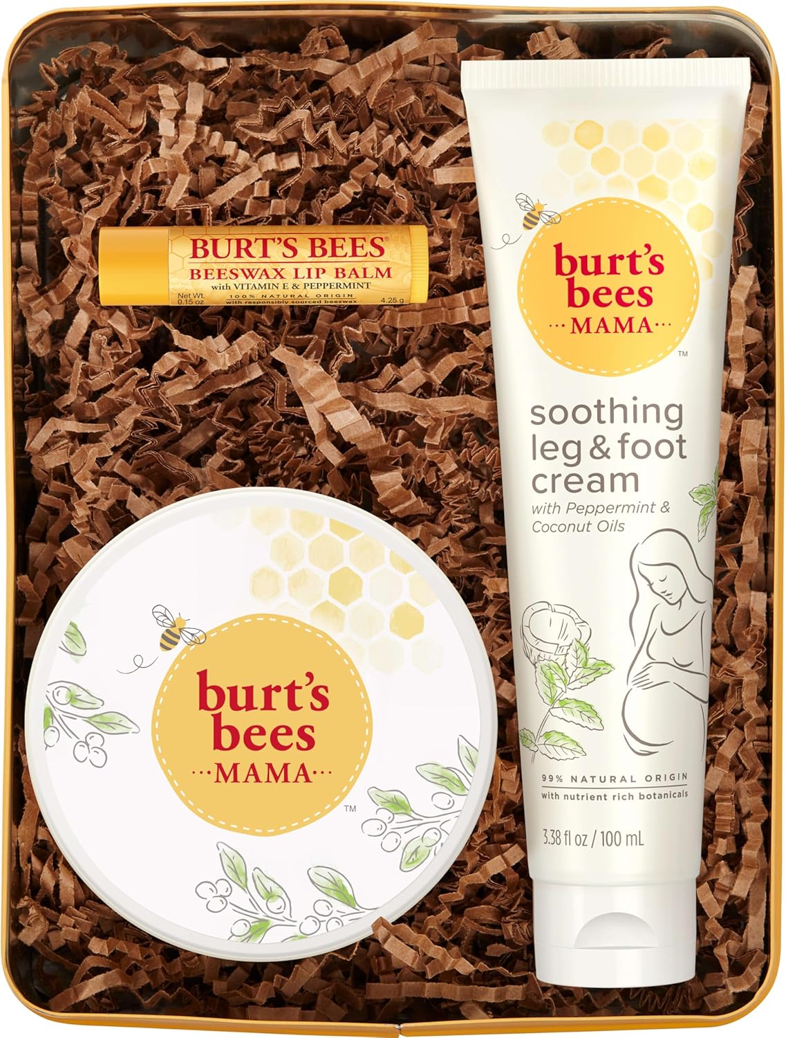 Burt’s Bees Pregnancy Essentials Christmas Gifts Set, 3 Baby Shower Products & Must Have Baby Registry Items, Nourishing Skincare for Mom to be – Mama Belly Butter, Original Lip Balm, Leg & Foot Cream Burt’s Bees Pregnancy Essentials Christmas Gifts Set, 3 Baby Shower Products & Must Have Baby Registry Items, Nourishing Skincare for Mom to be – Mama Belly Butter, Original Lip Balm, Leg & Foot Cream
