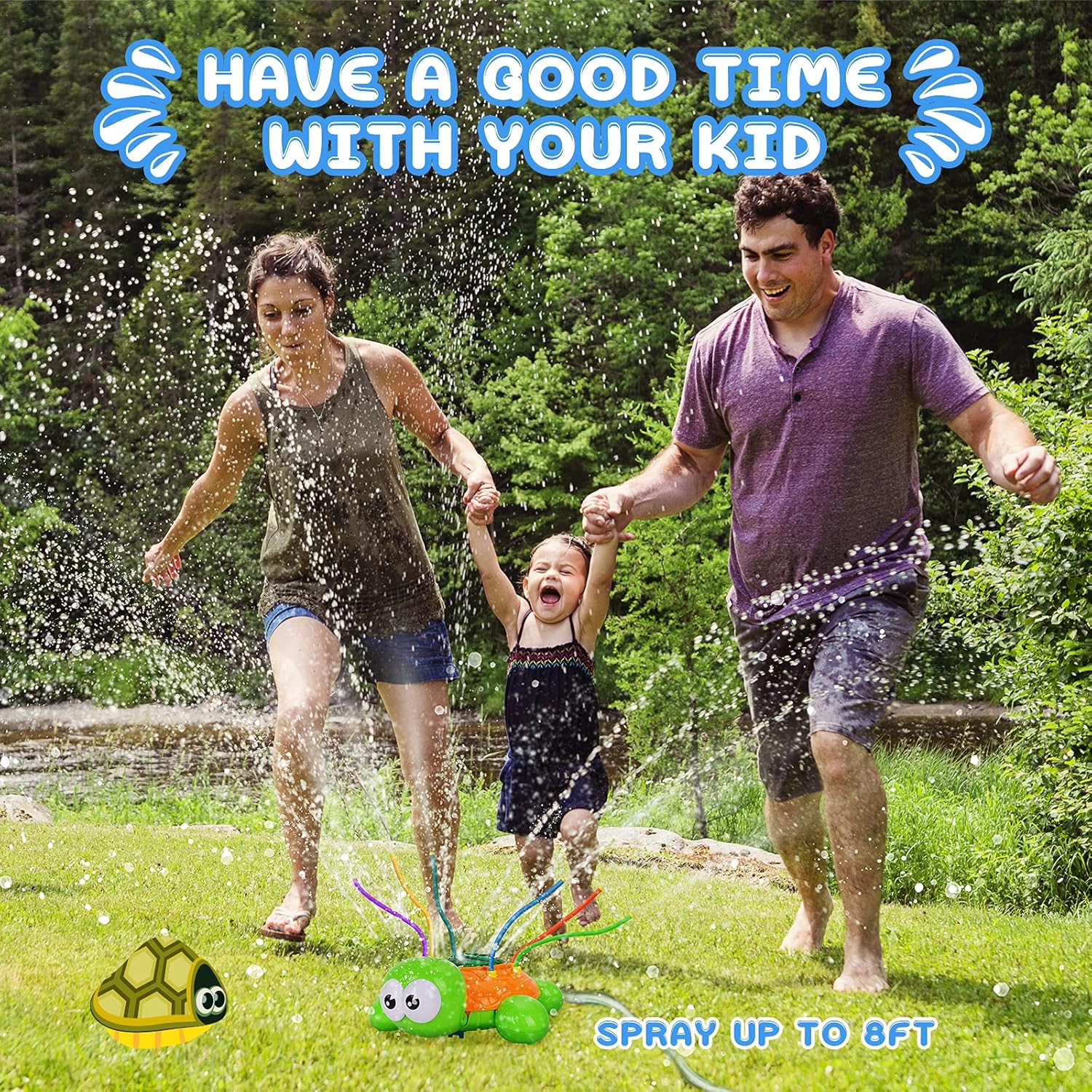 Kids Sprinklers for Yard,Water Sprinklers For Kids Outdoor Play Backyard,Water Toys for Toddlers Kids 1-3 4-8 8-12,Boy Girl Children Sprinklers for Water Games Summer Fun Play Outside Activities Lawn : Toys & Games