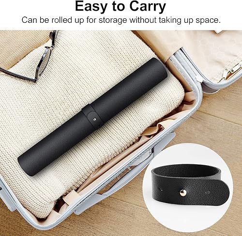 Miniatura 7 de HOOMIL Almohadilla de escritorio, 32 x 16 pulgadas, extendida, antideslizante, de piel sintética, alfombrilla para mouse para computadora, color