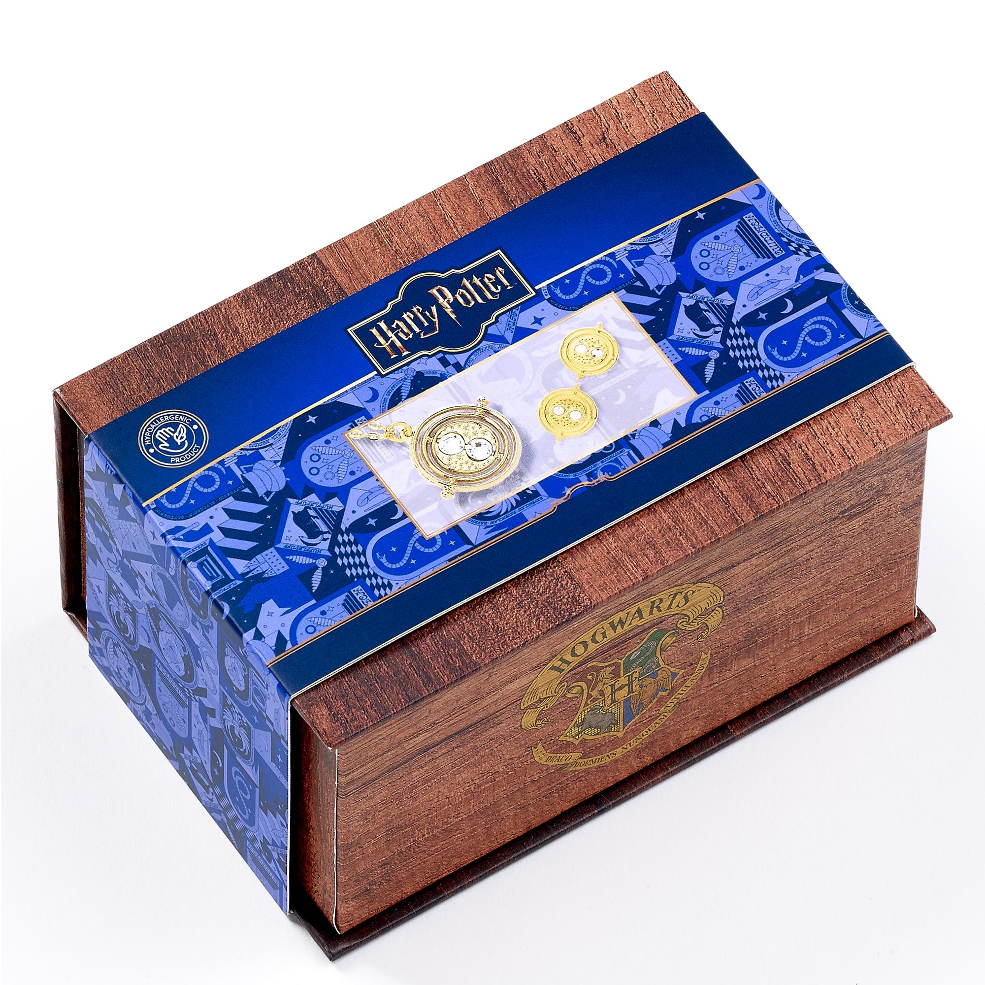 Harry Potter Time Turner Necklace & Earrings Gift Box
