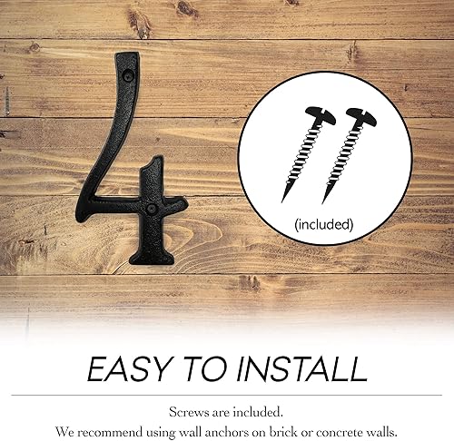 Miniatura 7 de NACH JS-CN6-4 Números de casa, hierro fundido romano