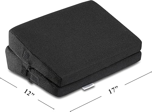 Miniatura 6 de InteVision Reposapiés 4 en 1 para mayor altura, cojín de espuma de primera calidad que funciona muy bien para debajo del escritorio o la barra,