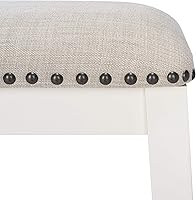 Vista 9 de Safavieh Home Collection Aero - Taburete blanco para mostrador de 25 pulgadas (juego de 2)