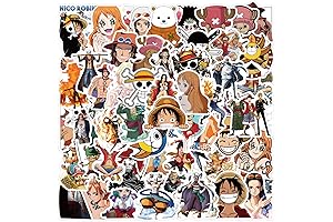 100Pcs Anime Decals Waterproof Vinyl for Water Bottle Laptop Guitar Car Luggage Kids