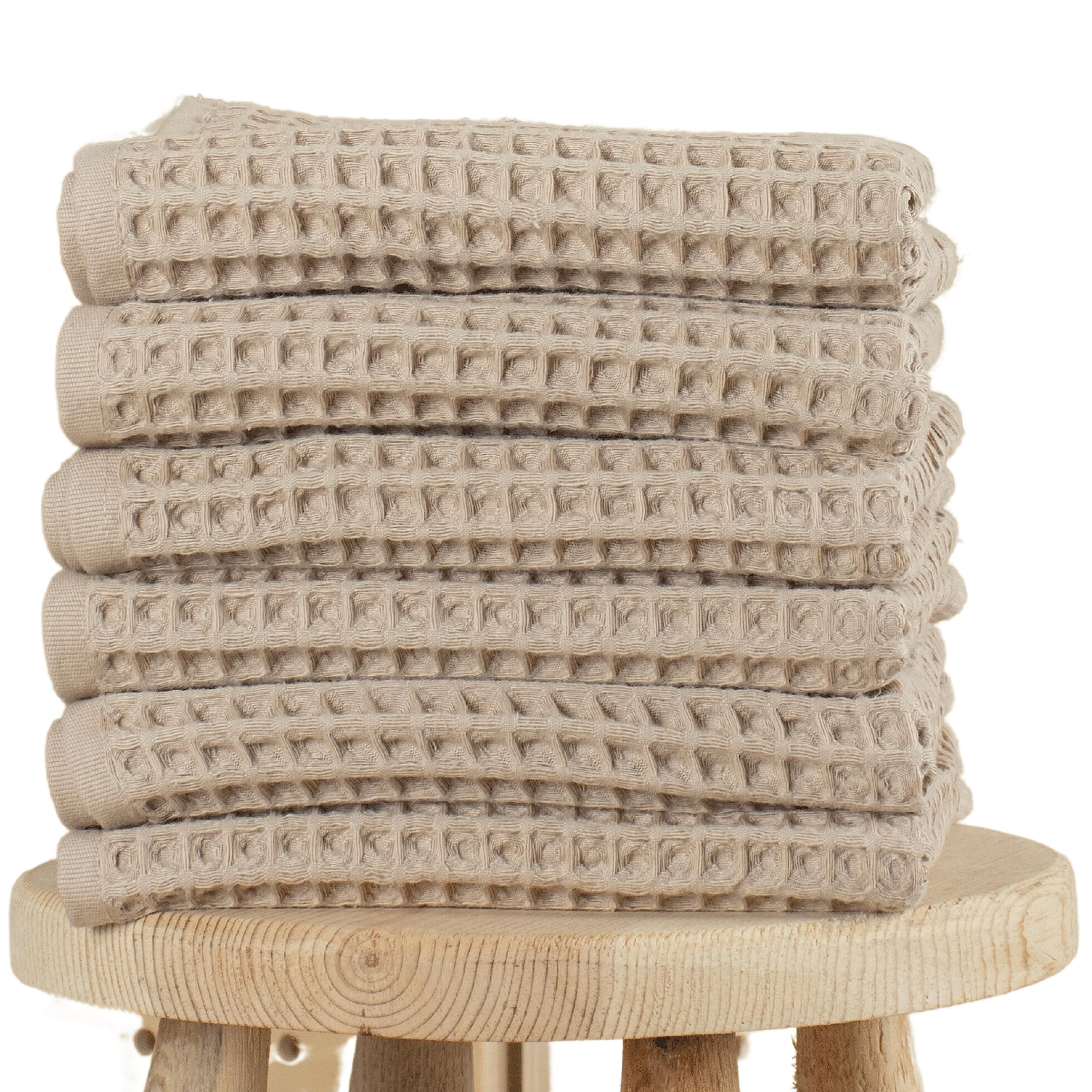 PÜSKÜL Bio-Küchentuch Aus Türkischer Baumwolle – Waffelmuster, 3er-Set, 81,3x40,6 Cm, Dunkelgrau