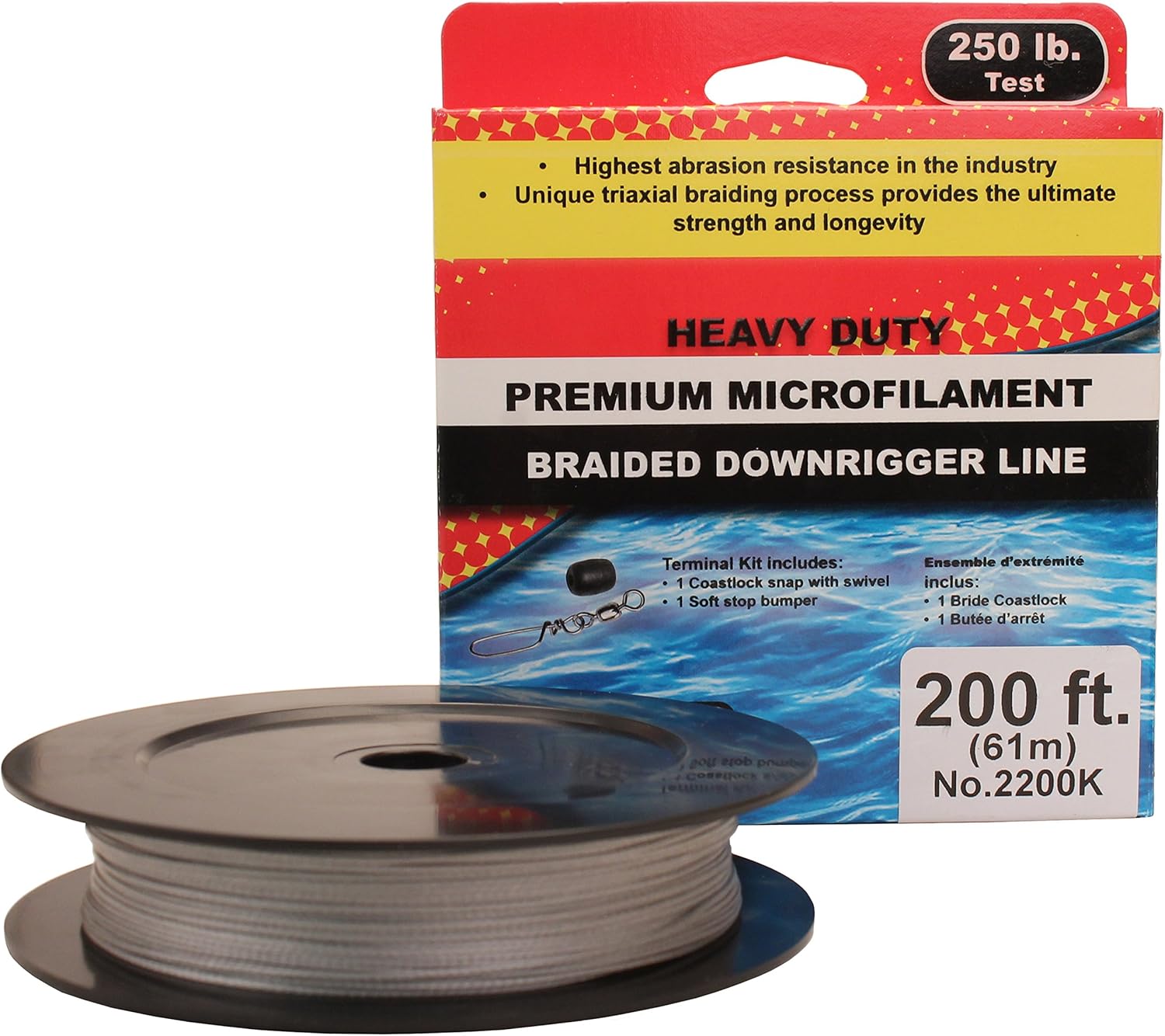 Scotty Premium Braided Fiber Downrigger Line with Kit