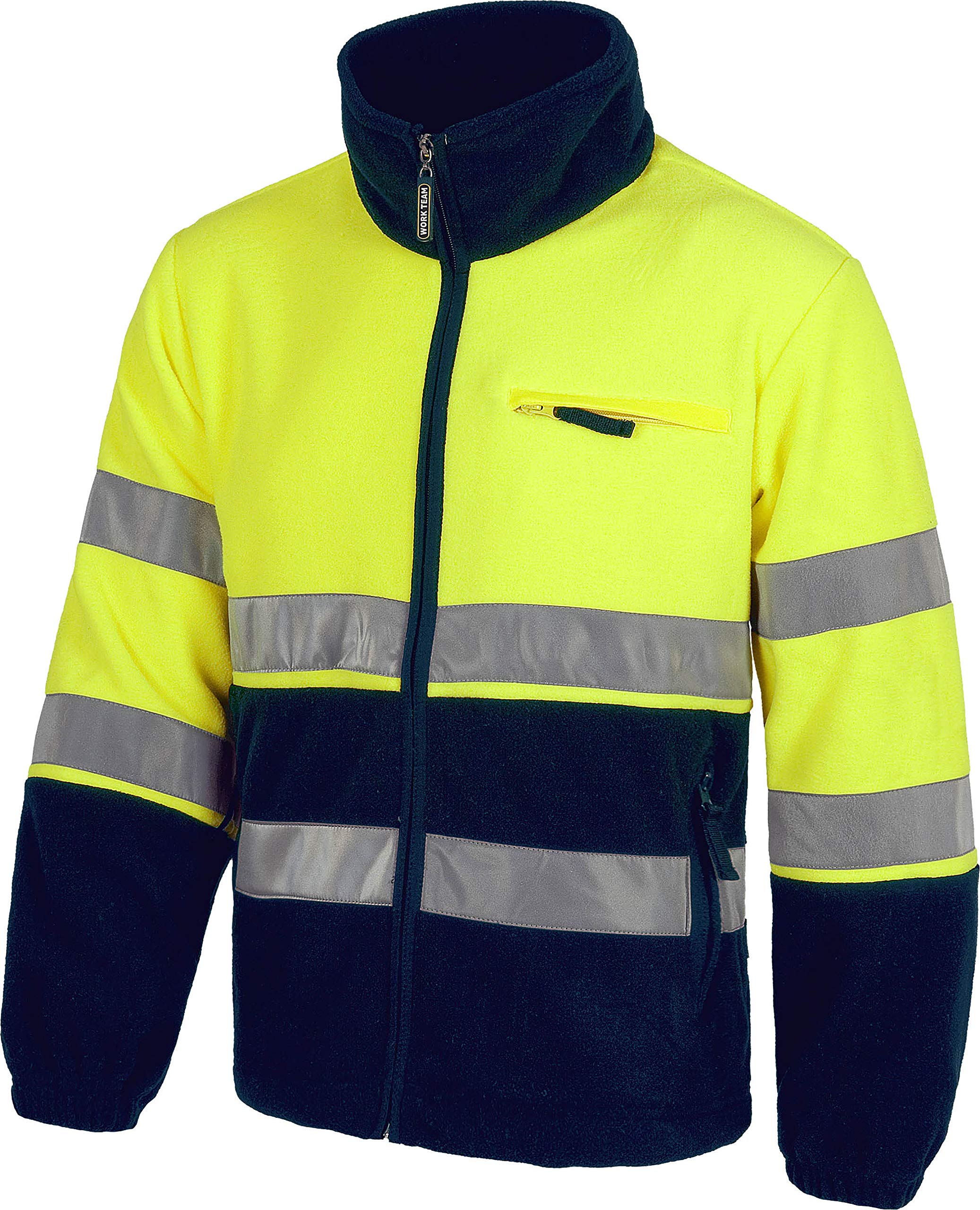 WORKTEAM Chaqueta Polar Alta Visibilidad Clase 2 ISO 20471 Reflectante 100% Poliéster 260 g/m²
