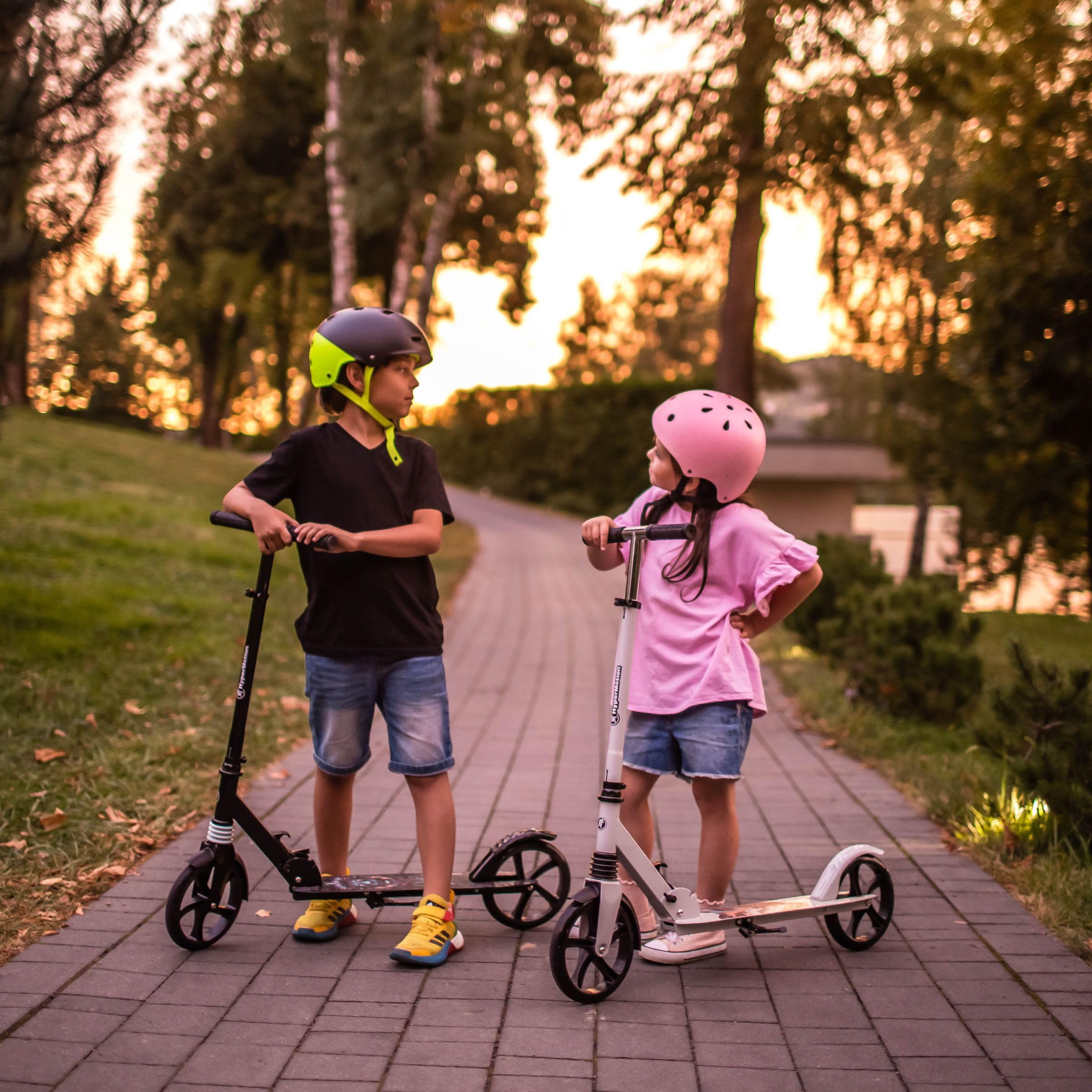 HyperMotion Vibe Monopattino Pieghevole per Bambini 7+ e Adolescenti, Ruote 200 mm