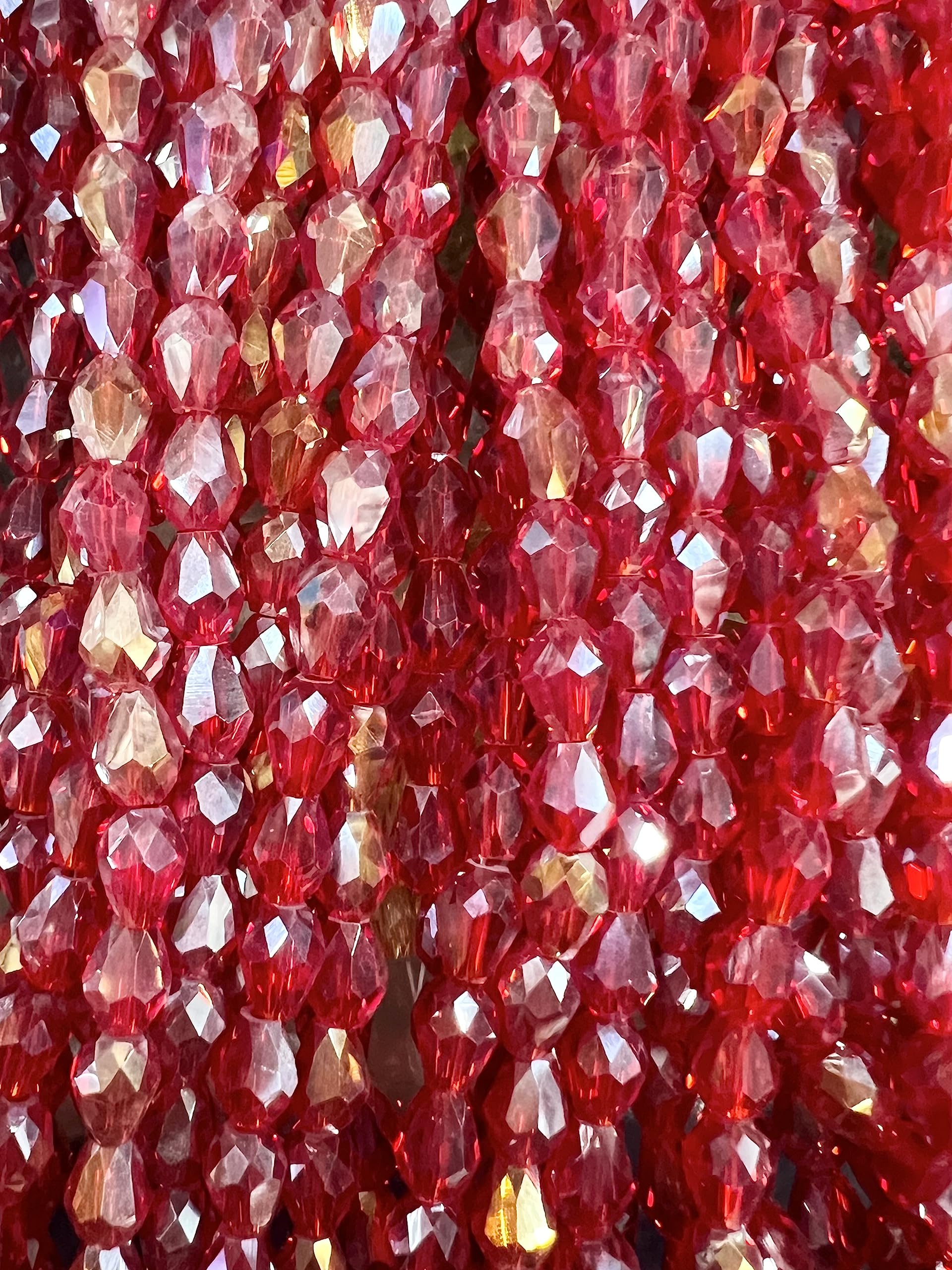 crystal beads for dresses Unikart Drop Shape Red Jewellery Making, Dress Designing, Art & Craft Work 6x8mm Pack of 110 Pieces Home & Kitchen and being very versatile Color:Navy Dot Duo Emtek Outfit: Little Navy Dress,