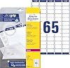 AVERY Zweckform L7651-25 Address Labels 1,625 Labels with Ultragrip, 38.1 x 21.2 mm on A4, Printable, Self-Adhesive for Labels, Matte Paper 25 Sheets White