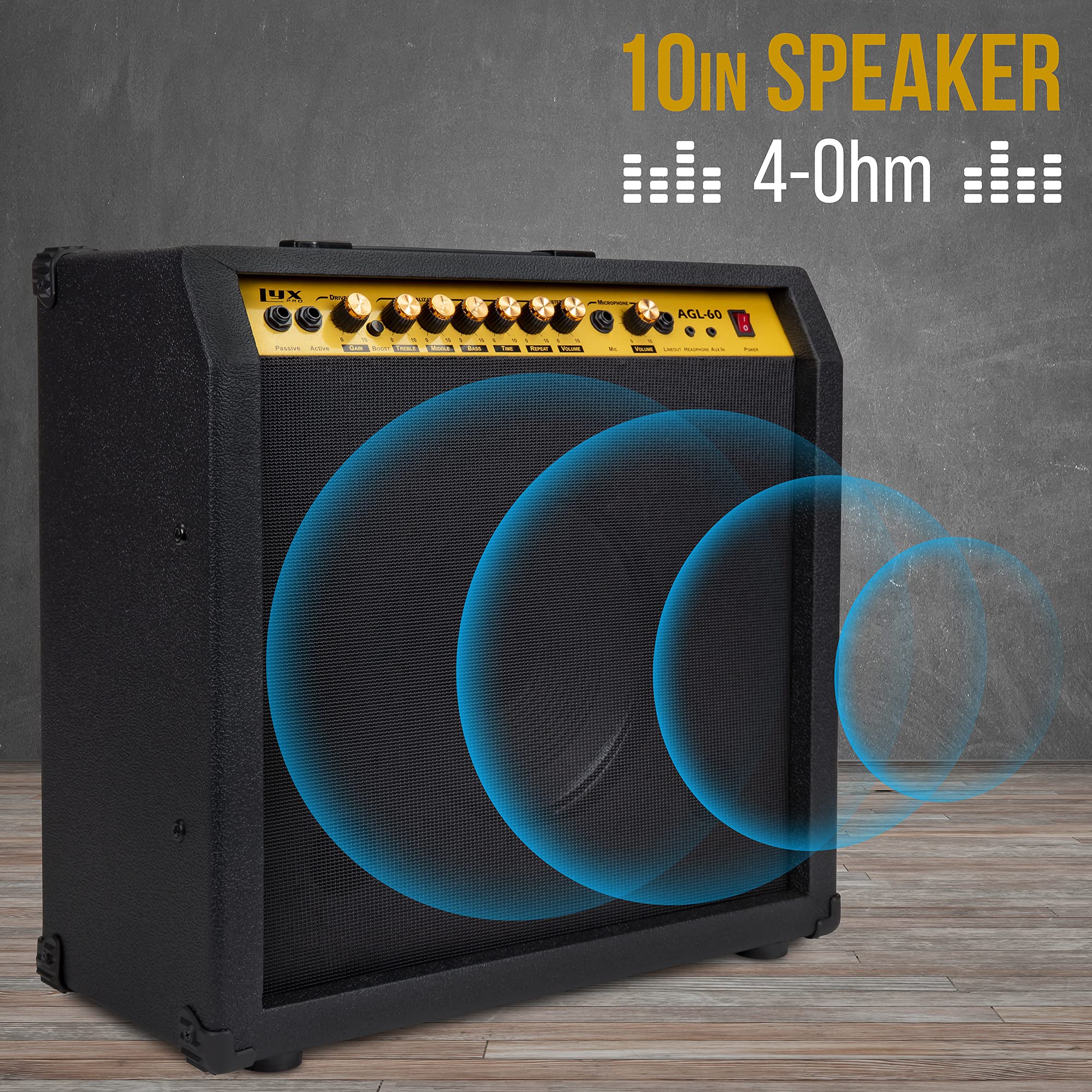 エレキギターとアンプ Amazon | SX エレキギターアンプ 10W 278(W) X 284(H) X 169(D