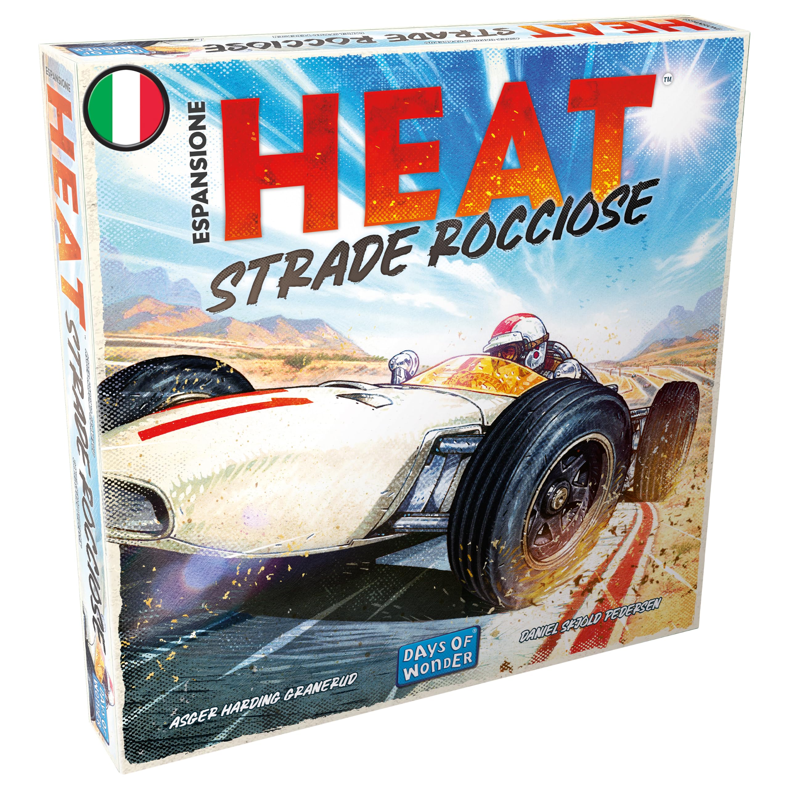 Asmodee - Heat Strade Rocciose, Espansione Gioco da Tavolo, Due Nuovi Scenari, 10+ Anni, Edizione in Italiano