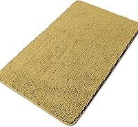 Vista 219 de Yeaban Juego de alfombras de baño verde manzana 2 piezas (20" x 32" y 17" x 24"), tapetes de baño de felpilla gruesa Alfombras de baño absorbentes