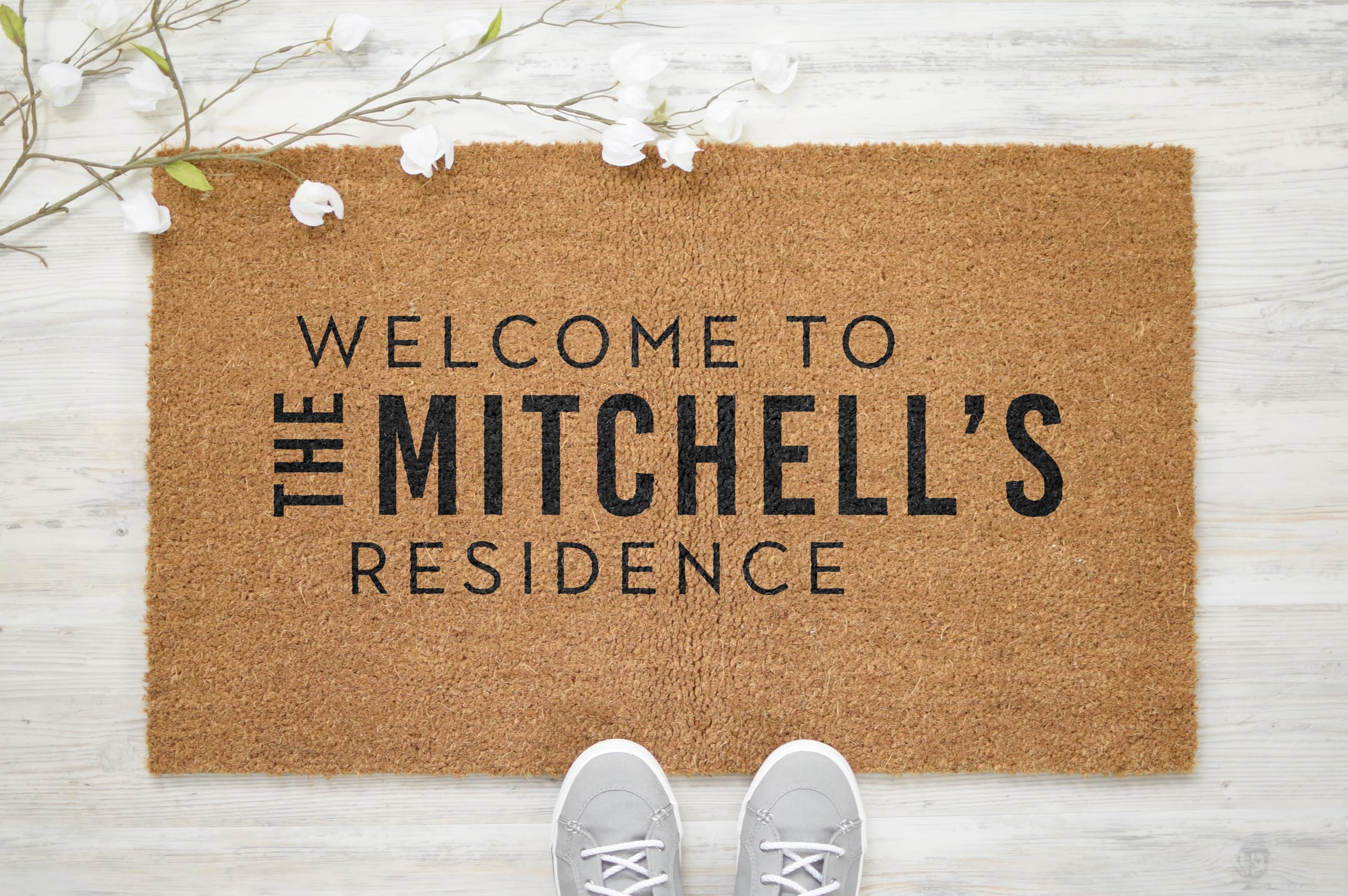 Active Window Films Personalised Genuine Coir Door Mat/Heavy Duty Home Entrance Matting Large (Style 5)