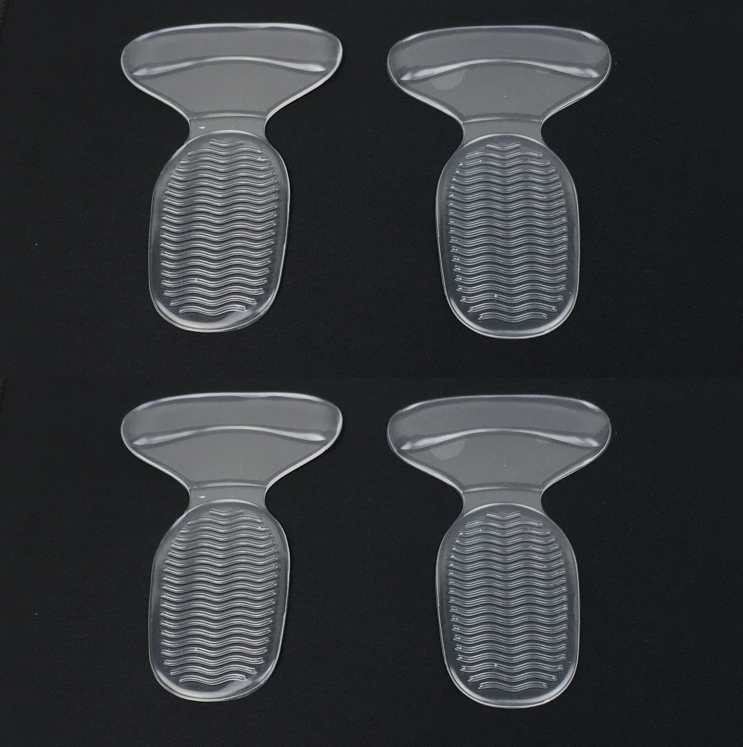 iPerson 2 Pairs Comfort Heel Pads Grips Liners Back Heel Cushion Insoles for High Heels Blisters Shoe Gel Inserts (Clear)