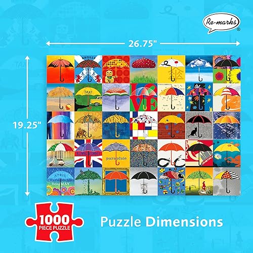 Miniatura 3 de Re-marks Rompecabezas de collage de día lluvioso, rompecabezas de 1000 piezas para todas las edades