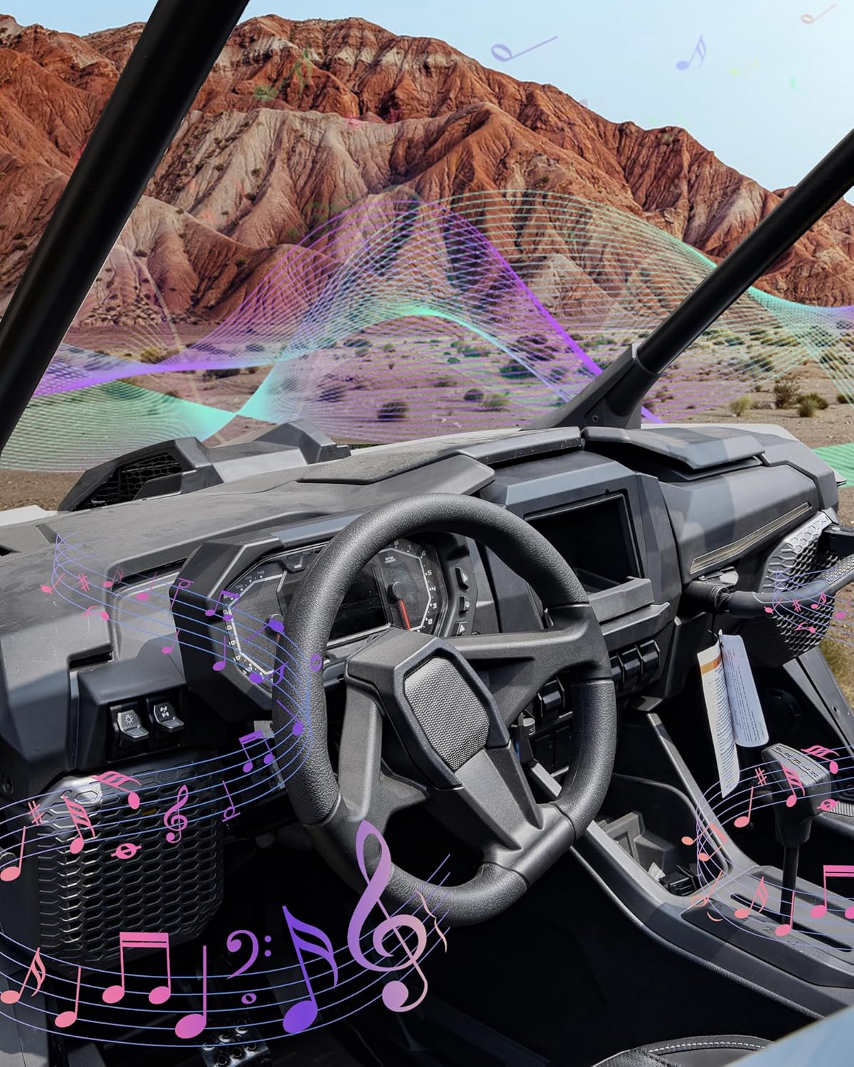 KEWISAUTO Speaker Adapter Brackets for 2025 Polaris RZR PRO, 6.5" Speaker Enclosures Mount Holder Mesh Grille Covers for Polaris RZR PRO XP/PRO R/S/4 2025+ Accessories (2PCS)