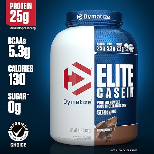 Miniatura 10 de Dymatize Nutririon Elite Casein suplemento pre entrenamiento 22618 1 1
