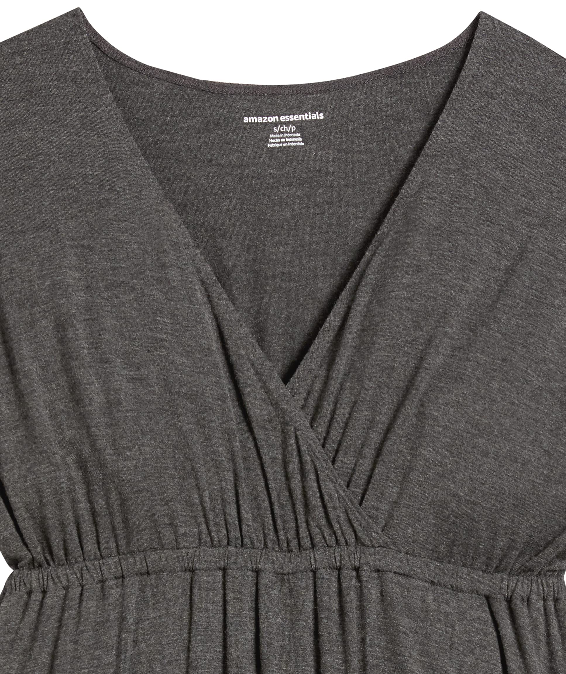Amazon Essentials Donna Vestito Incrociato (Taglie Forti Disponibili)