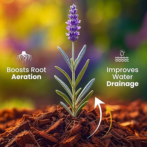 Miniatura 3 de Gro-Med Chips de cáscara de coco para plantas (10 libras) Los chips de coco comprimido se expanden hasta 16 galones de mantillo de fibra de coco