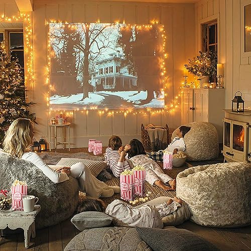 Miniatura 2 de Keriqi Bolsas de palomitas de maíz, bolsas de papel para palomitas de maíz con parte inferior plana de 2 onzas para la familia, noche de película,