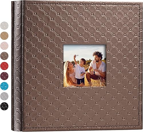 Miniatura 31 de Mublalbum Álbum de Fotos Pequeño 4x6 300 Fotos Cubierta de Cuero Libro de Fotos con Bolsillos Horizontales para Bebé Boda Aniversario y Familia Azul