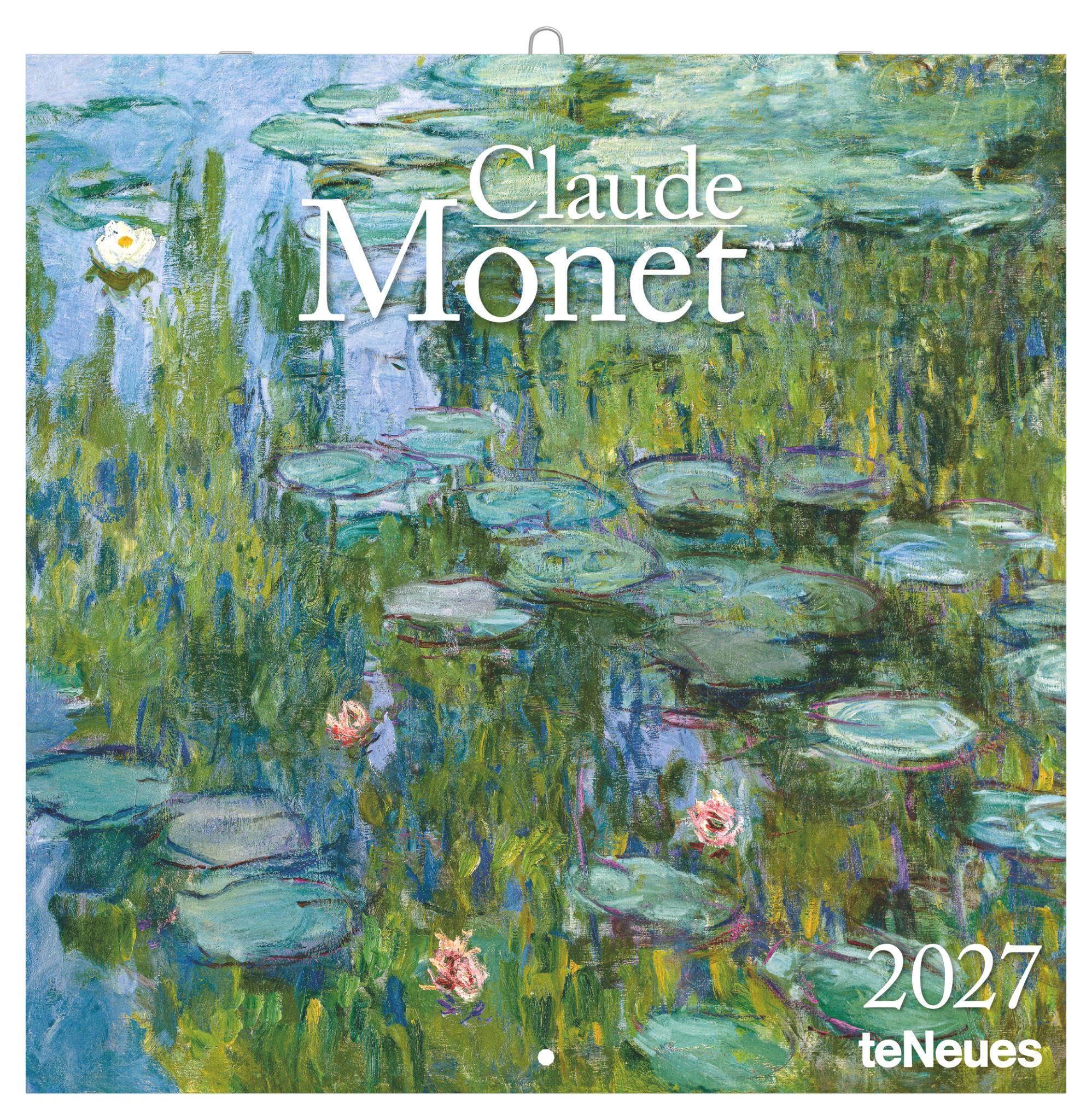 Claude Monet 2027: Wandkalender 30x30 cm (30x60 cm geöffnet), Kunstkalender mit Meisterwerken des Impressionismus