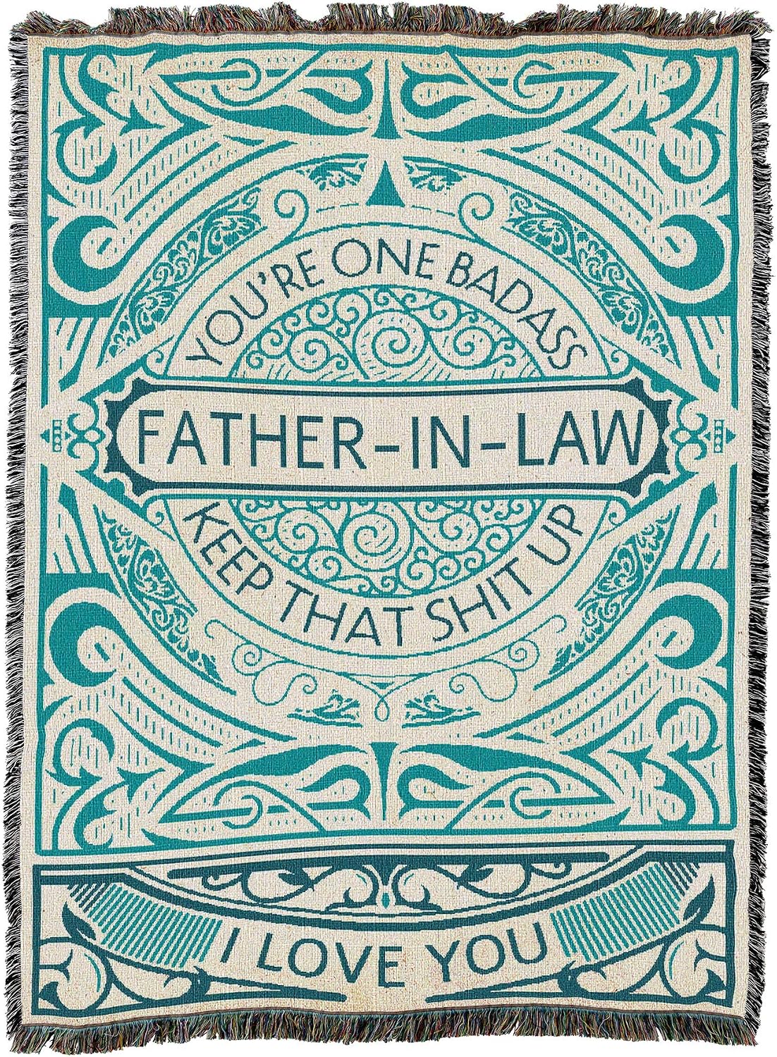 Pure Country Weavers You're One Father-in-Law Blanket - Gift Tapestry Throw Woven from Cotton - Made in the USA (72x54)