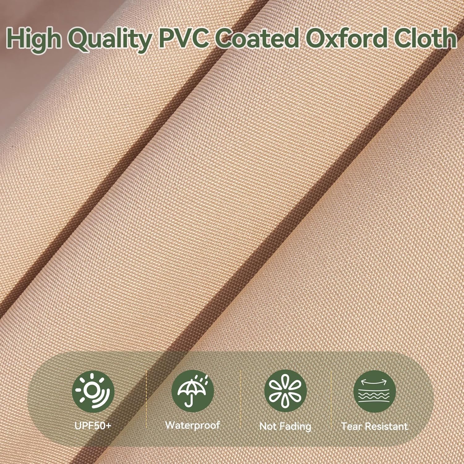 Aoxun 11 FT Cantilever Umbrella with Base Included, Patio Large Aluminum Offset Umbrella Windproof with 360°Rotation, Heavy Duty Frame for Outdoor, Pool, Deck and Garden - Image 8