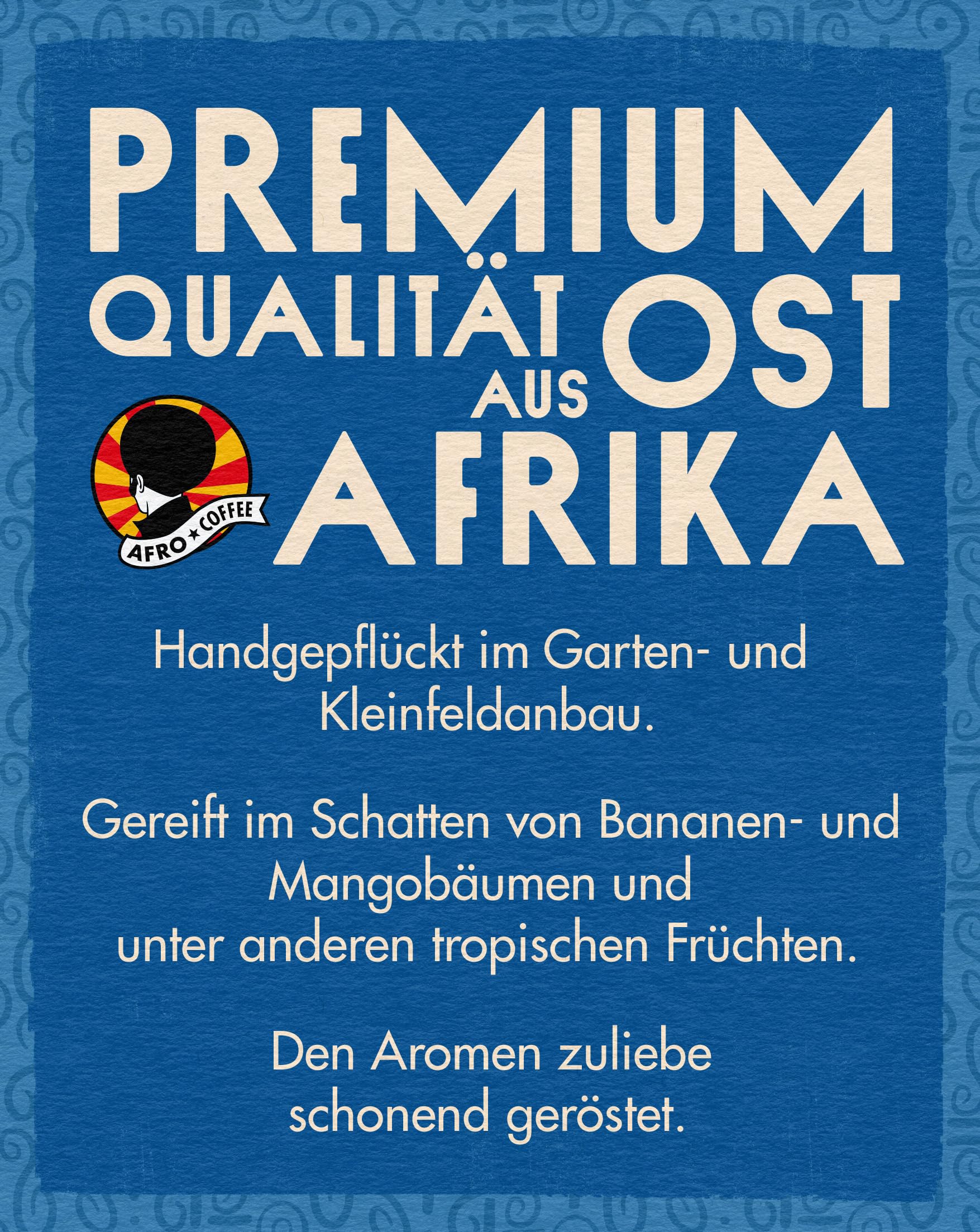 AFRO COFFEE Mild & Aromatic Decaf Bio I 12 Pack I 120 Premium Kaffee Kapseln Fairtrade I Arabica Bohnen entkoffeiniert I in kompatiblen Kaffeekapseln* I Ostafrika I mittel geröstet & säurearm
