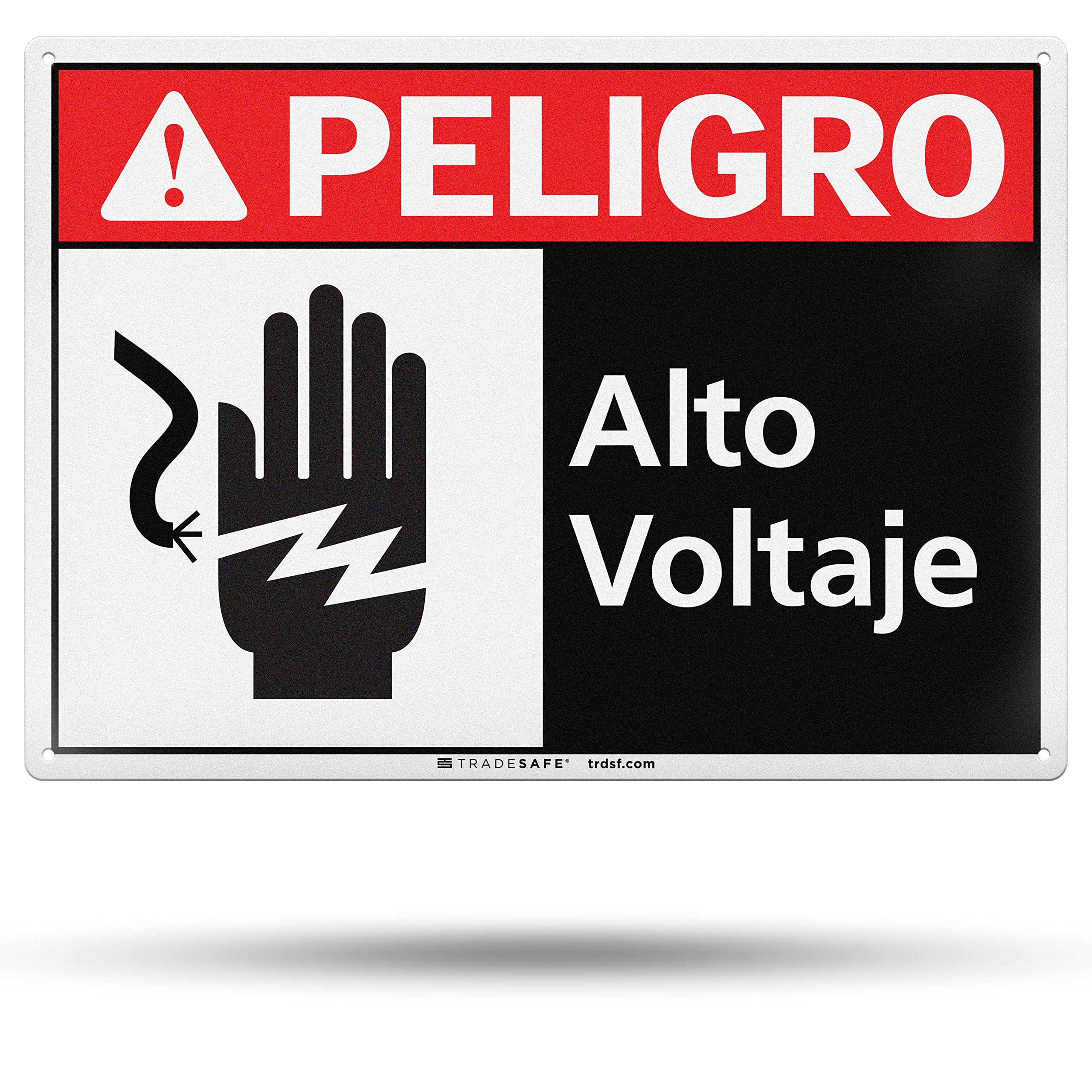 Panneau Danger High Voltage rigide contre l'usure extérieure