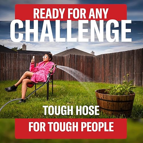 Miniatura 9 de Best - Juego de manguera de jardín de metal de 50 pies, acero inoxidable 316 duradero sin torceduras, boquilla de pulverización y gancho de 10 vías,