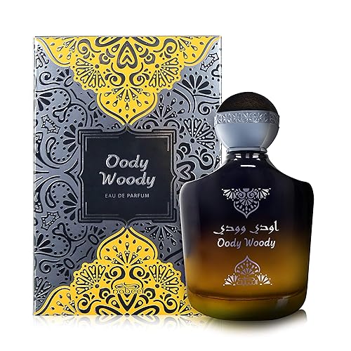 Oody Woody for Men EDP 100 ML (3.4 oz) I mezcla frutal-floral-amaderada de lirio de los valles, rosa, cedro y sándalo por Nabeel Perfumes