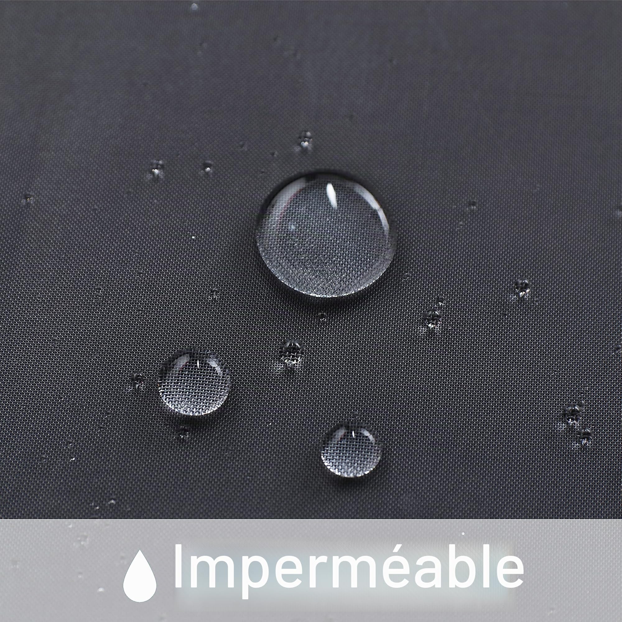 Bonzer Rideaux Transparents d'extérieur imperméables pour terrasse – 2 Panneaux de Rideaux d'intérieur à œillets pour Salon, Chambre, Porche, pergola, cabane, 137,2 x 213,4 cm, Gris