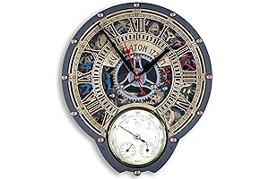 Automaton Wall Clock with Weather Station: A Steampunk Masterpiece for Your Home