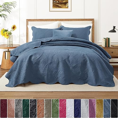 Vista 141 de IR Imperial Rooms - Juego de colcha individual (68 x 86 pulgadas) + 1 funda de almohada (20 x 26 + 2 pulgadas), 2 piezas, ligera, reversible