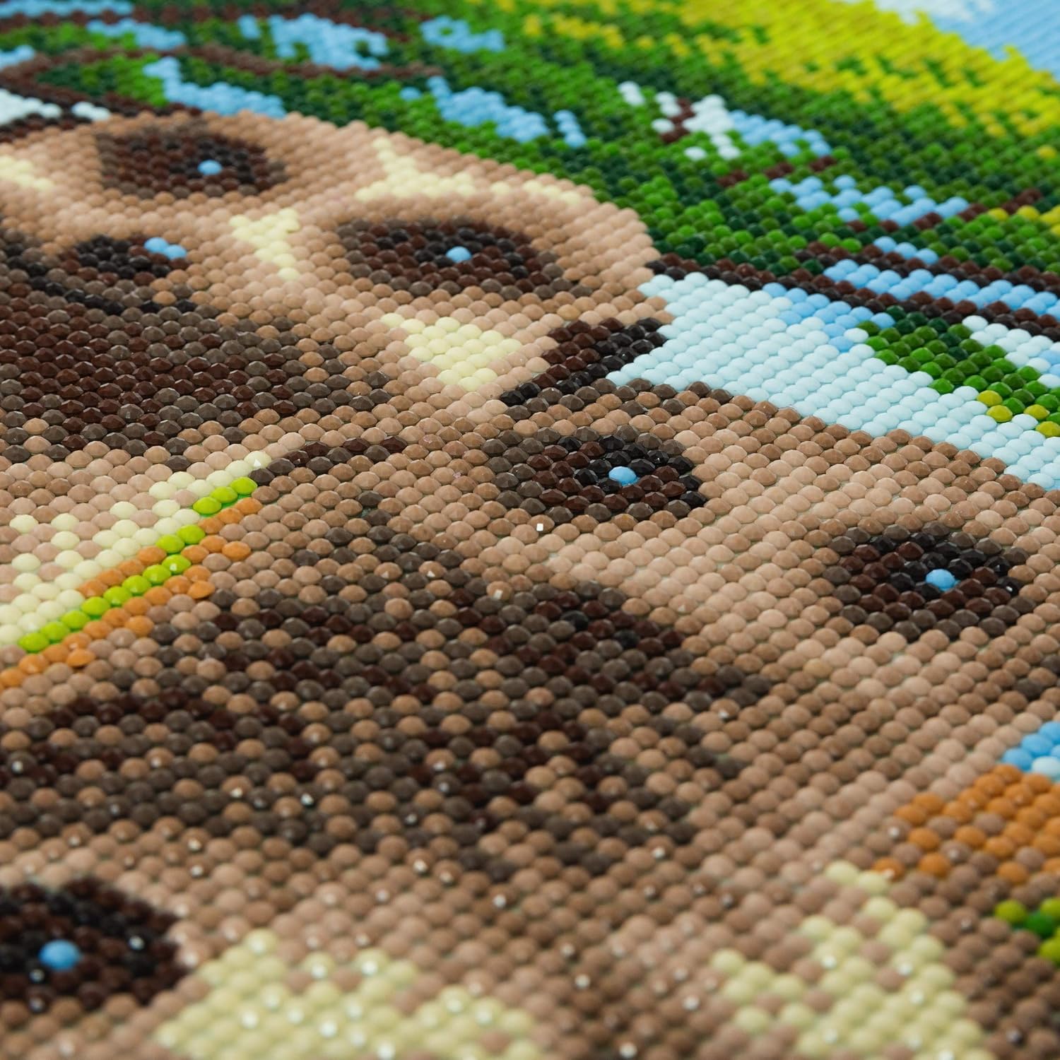 Meerkat Family, Crystal Art Crafts Kit, 40x50 cm