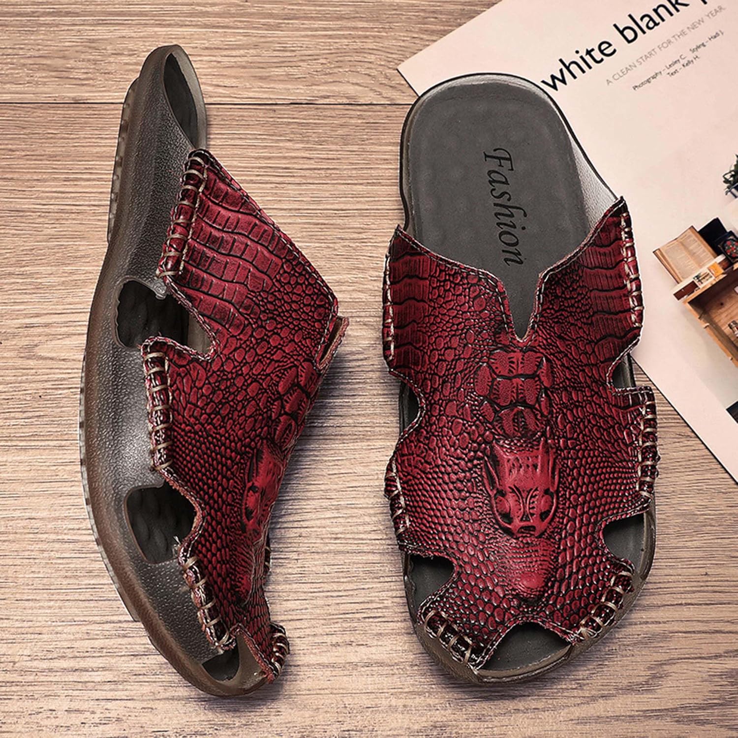 Men's Closed Toe Sandals Summer Sports Sandals Classic Retro Casual Sandals Slippers Non-slip Lightweight Beach Shoes Water Shoes Outdoor Hiking Sandals-Large 5-13 US Sizes