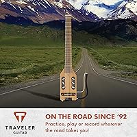Vista 6 de Traveler Guitar Guitarra clásica ultraligera de 6 cuerdas, derecha, caoba (ULN MHSBW)