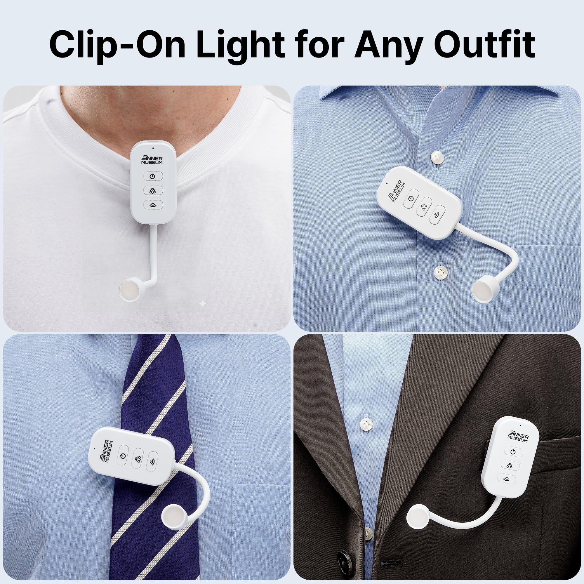 Luz de libro con clip para ropa con funda portátil, lámpara LED recargable por USB para leer en la cama, 3 modos de color amigables con los ojos, atenuación de 3 niveles, gran regalo para
