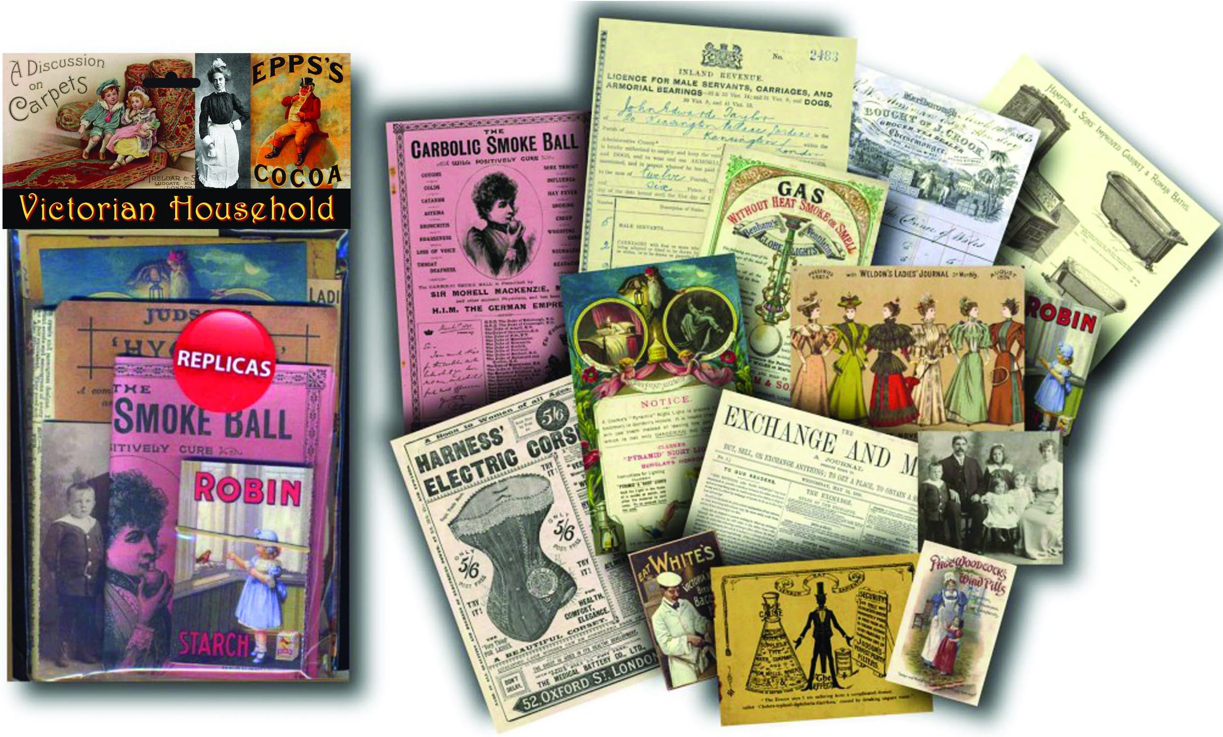 Victorian Household - Replica Memorabilia Pack