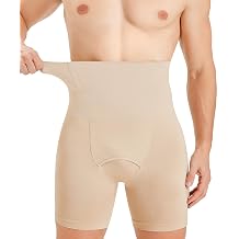 TAILONG Mens Shapewear Tummy Control Underwear Compression Shorts Slimming Body Shaper Leg Boxer Briefs