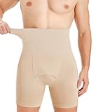 TAILONG Mens Shapewear Tummy Control Underwear Compression Shorts Slimming Body Shaper Leg Boxer Briefs