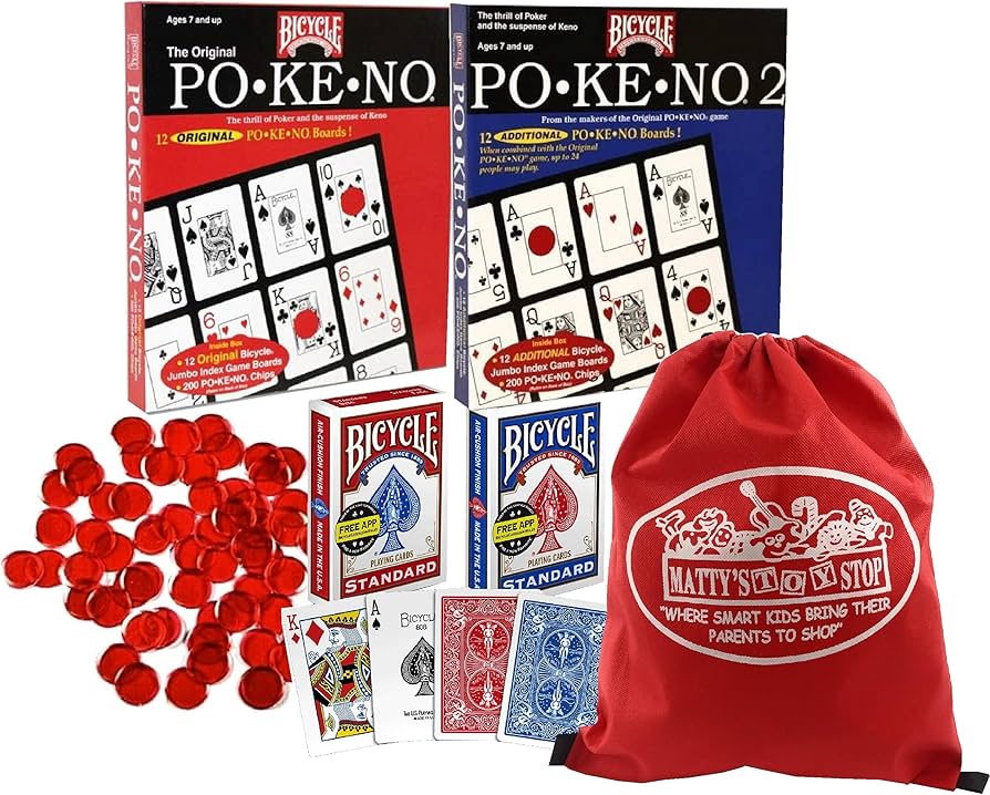 Amazon.com: Pokeno (Po-Ke-No) Original Red, Pokeno 2 Blue, Red & Blue Standard Playing Cards, 250 Red 3/4 amazon-com-pokeno-po-ke-no-original-red-pokeno-2-blue-red-blue-standard-playing-cards-250-red-3-4-bingo-markers-exclusive-matty-s-toy-stop-storage-bag-deluxe-gift-set-bundle-6