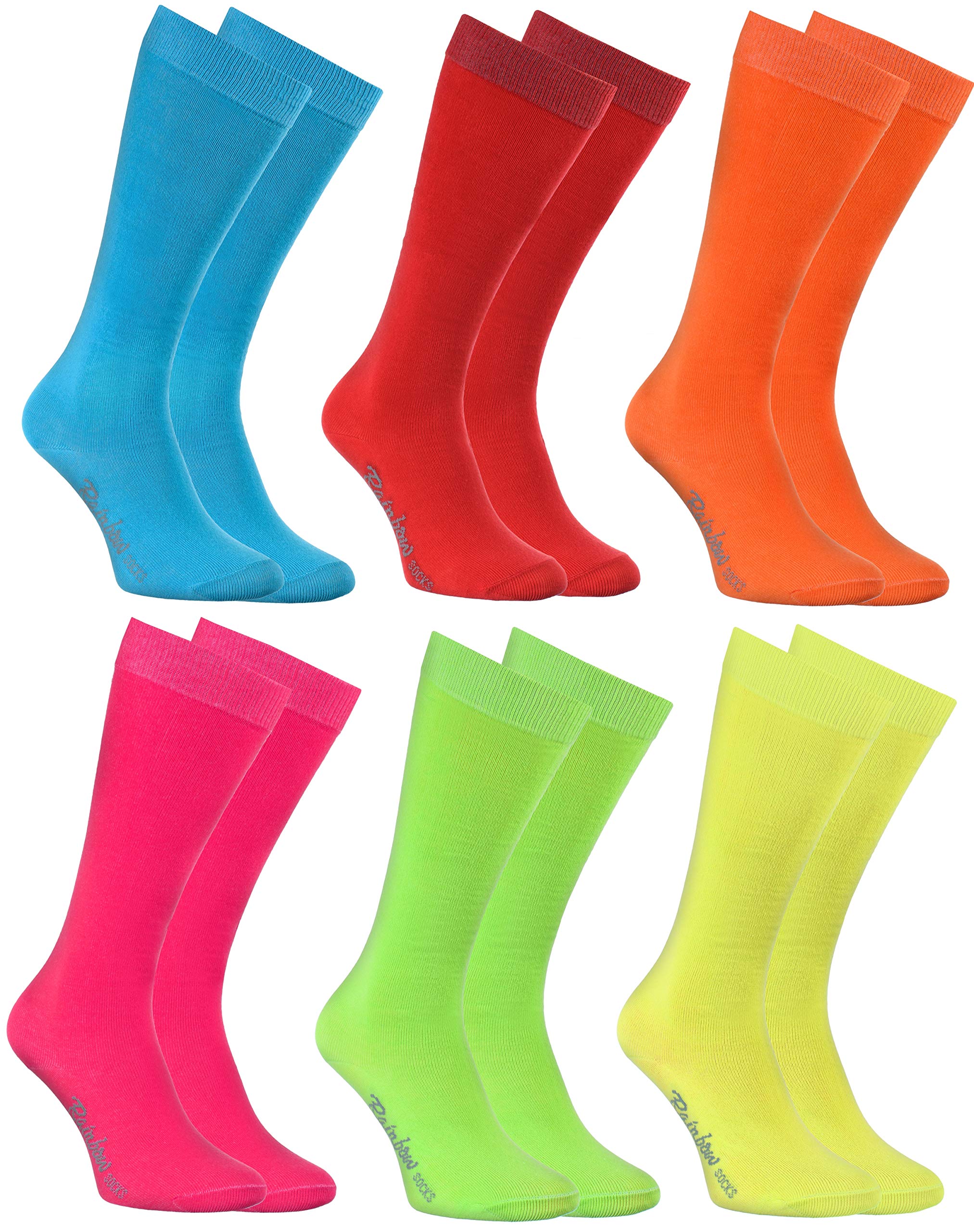 Rainbow Socks Niño Niña Calcetines Largos Hasta la Rodilla