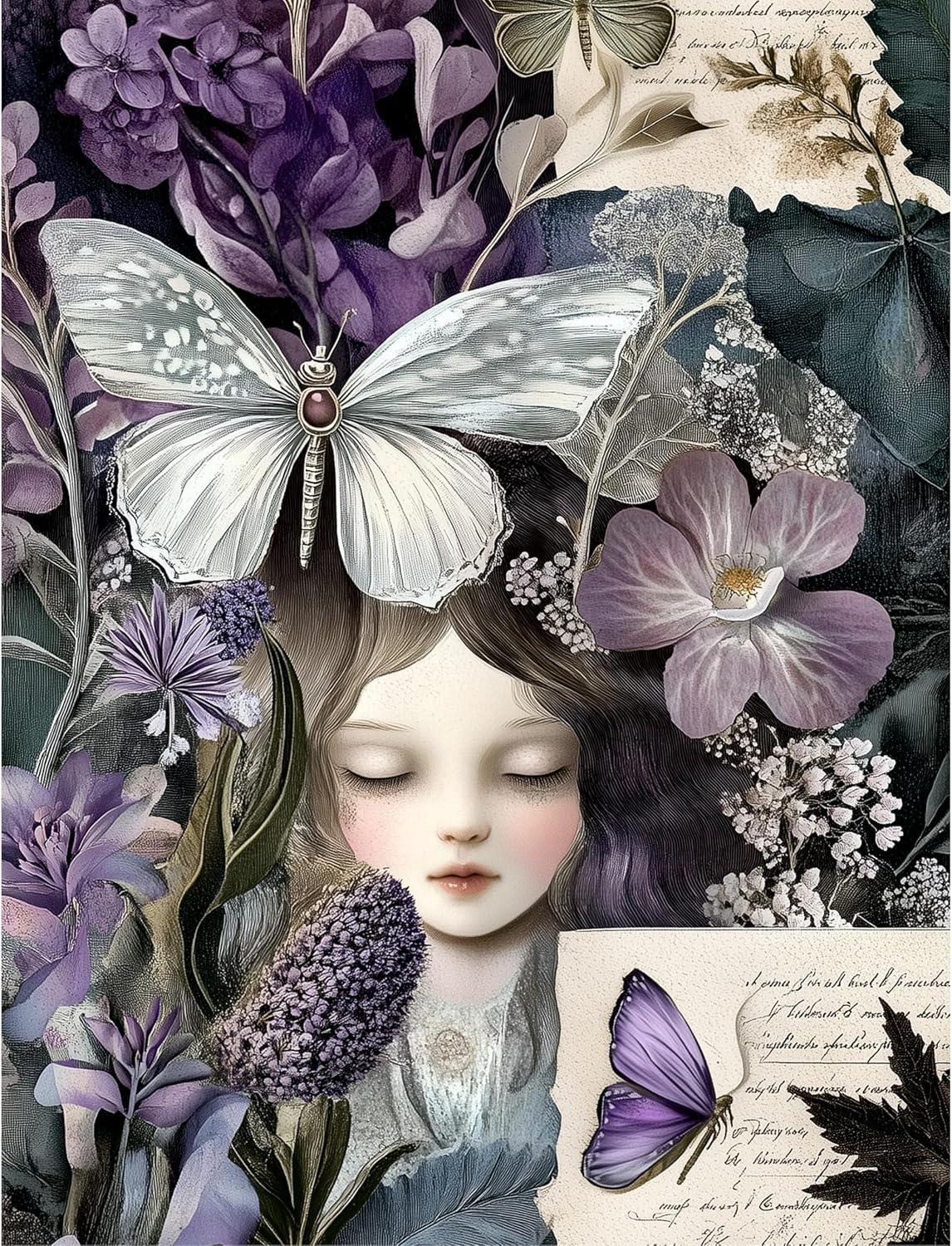 Mystical Butterflies Rice Papers, 8 x 10.5 inch – Decoupage Paper Design for Furniture, Mixed Media, Cards & Crafts, Decoupage by CRAFT KREATIVELY