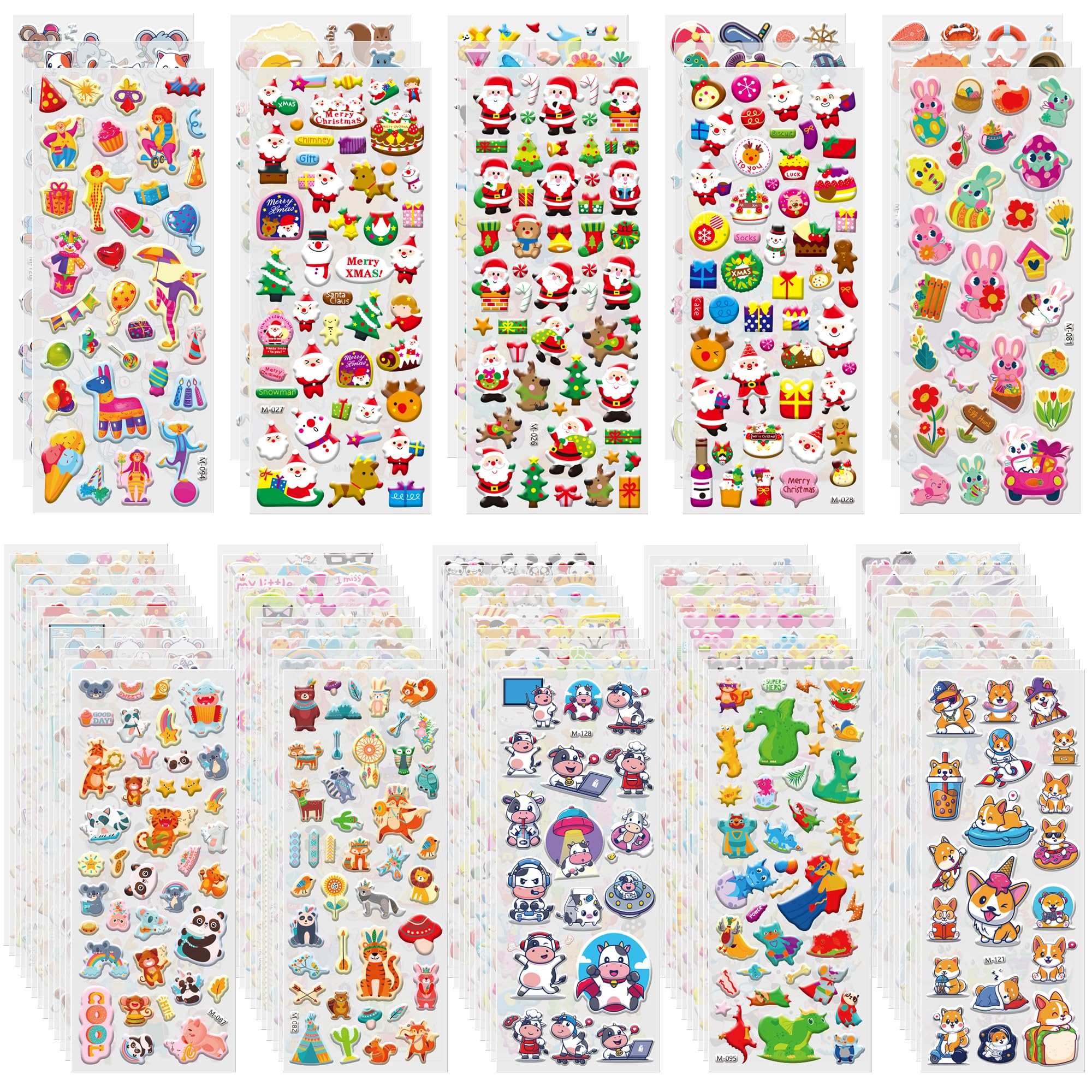 Sinceroduct 3200+ 3D Puffy Stickers for Toddlers Kids Teacher's Reward — Amazon image 8